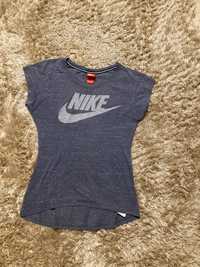 Szara melanżowa koszulka nike top bluzka xs 34 oversize