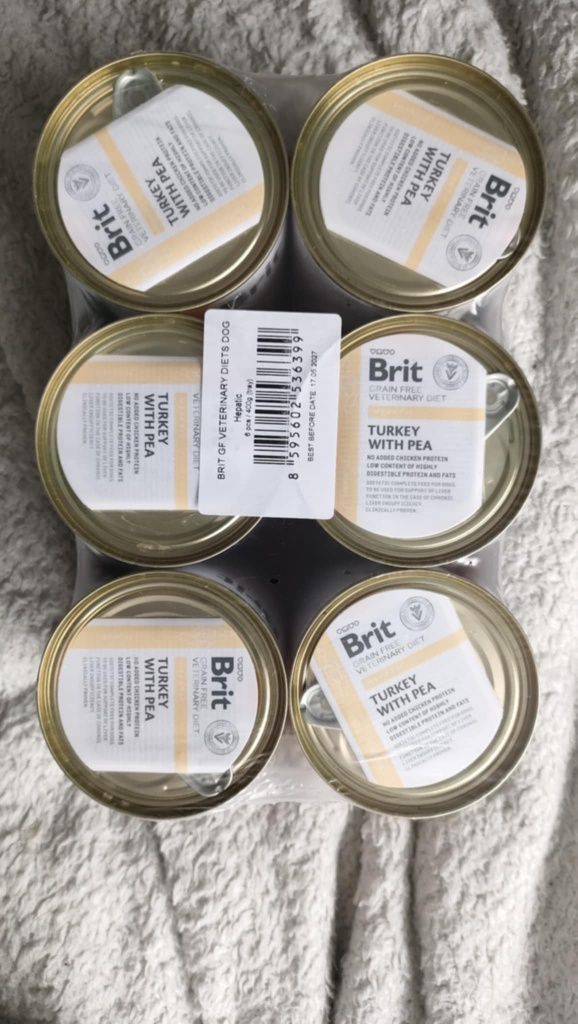 Brit Hepatic, karma mokra dla psa 400g x6