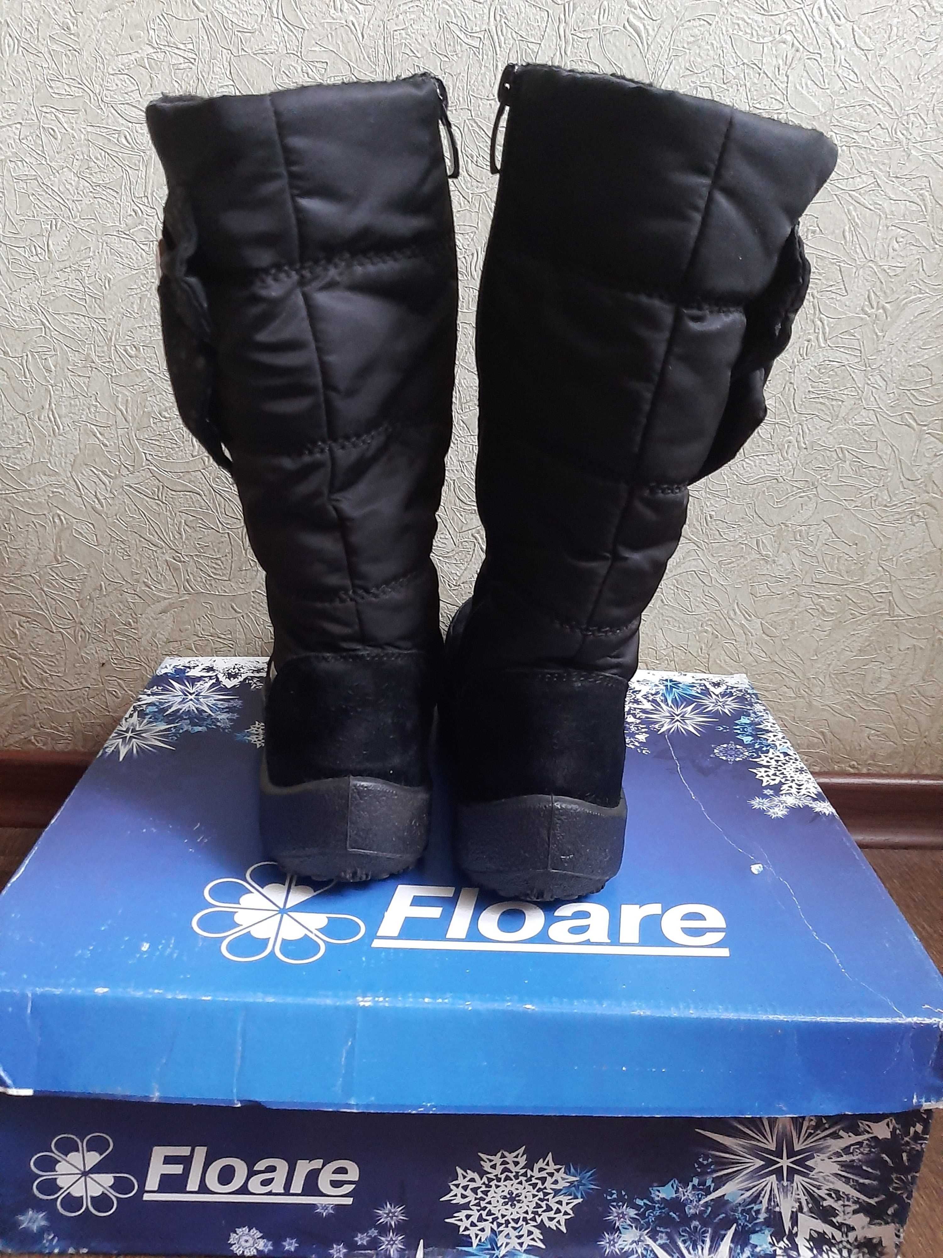 Мембранные  зимние сапоги для девочки Floare  (Молдова) 35 р.,