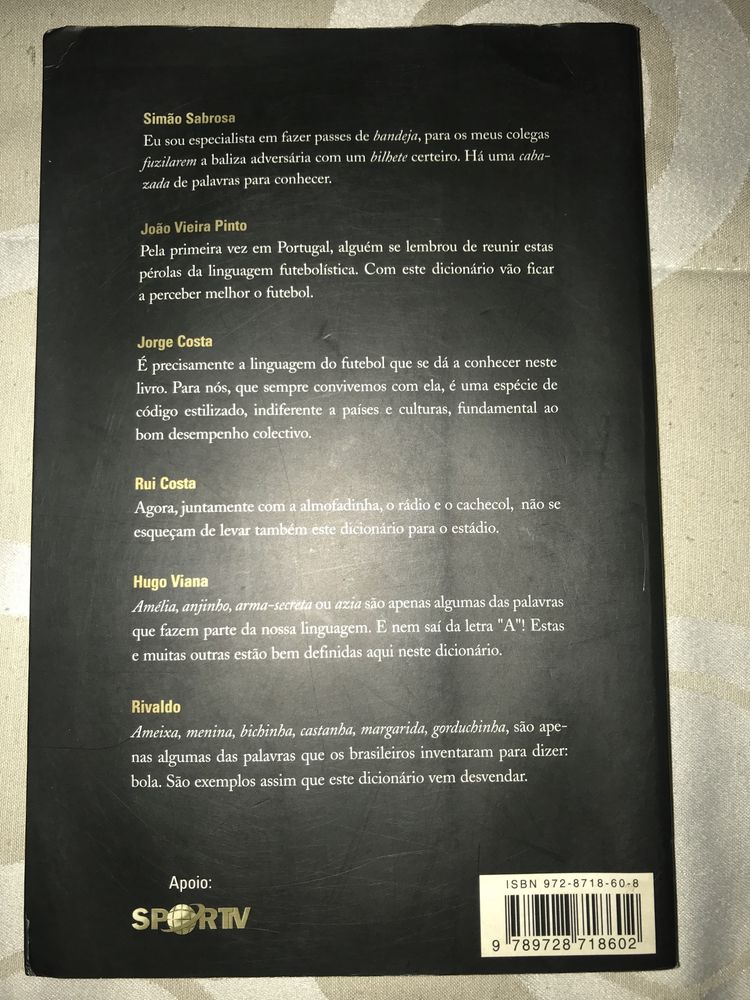 Livro “Dicionário do Futebol”