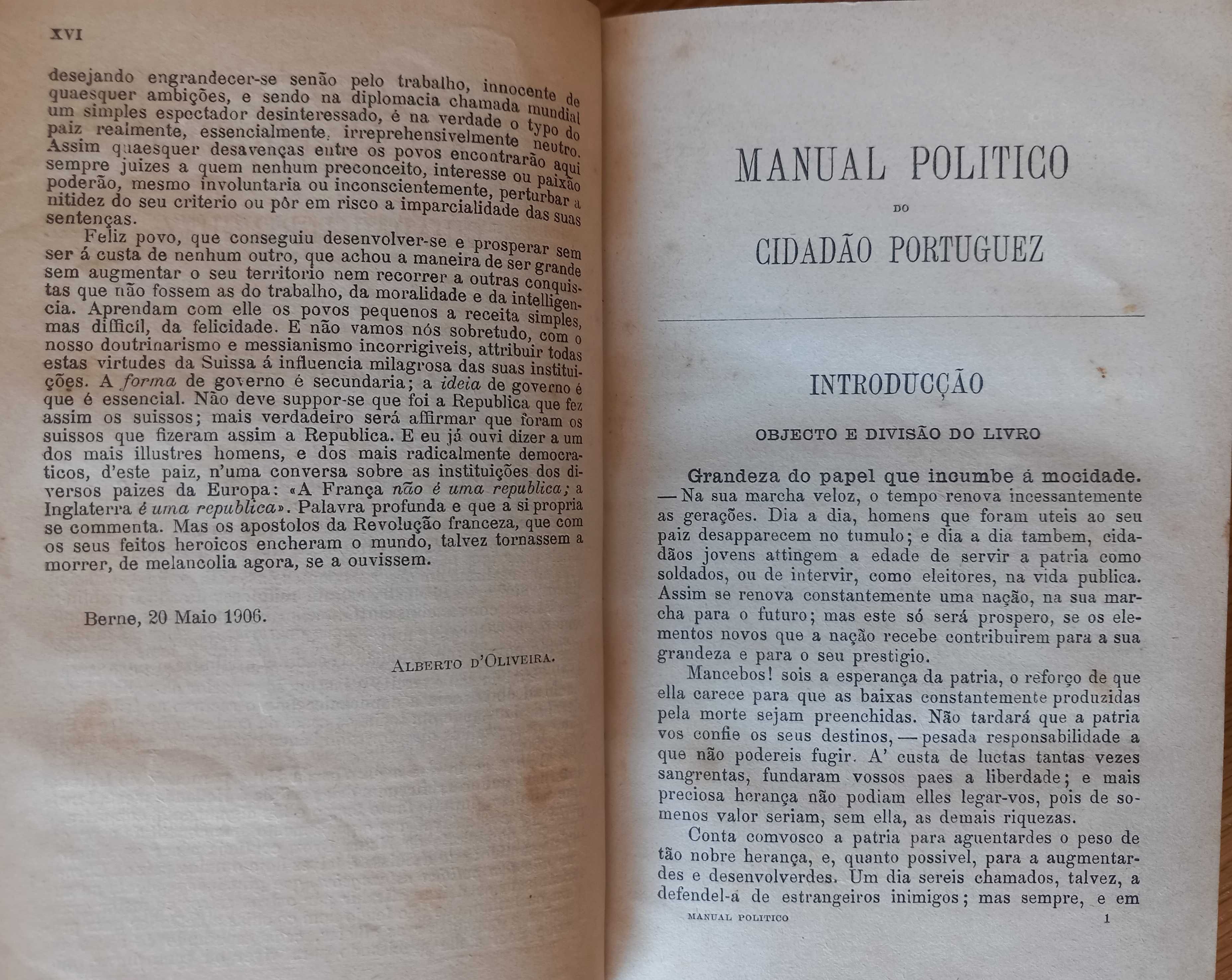 Manual Político do Cidadão Portuguez - Trindade Coelho Ed.1906