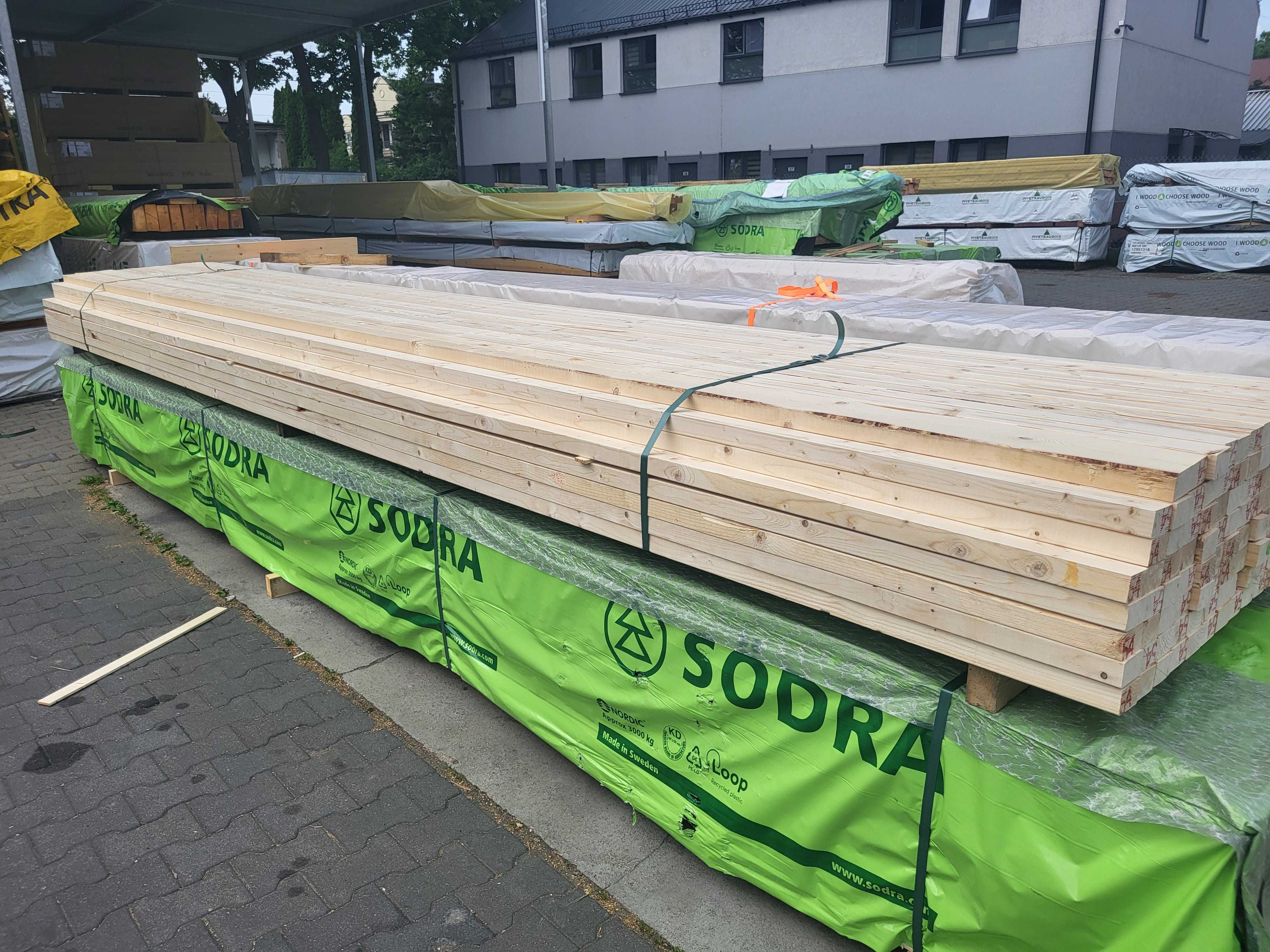Łata, drewno konstrukcyjne świerk 38x63 Södra TANIO DOSTAWA