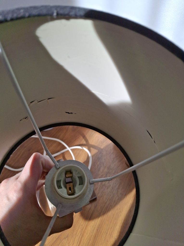Lampa nocna,stołowa,czarna,metalowa
