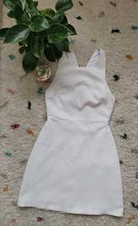 Elegancka biała sukienka Zara rozmiar 36