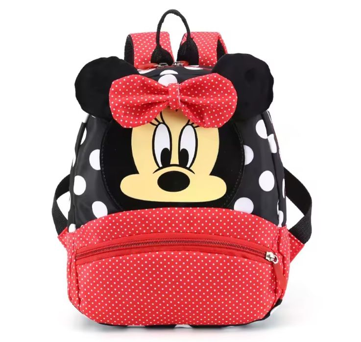 Plecak tornister torba przedszkole Myszka Minnie czerwony nowy