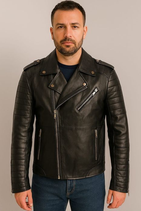 Kurtka skórzana barneys original M L