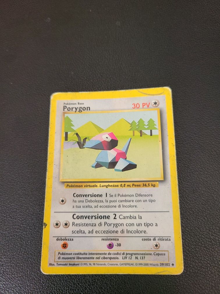 Carta Pokemon "Poriygon" Italiana