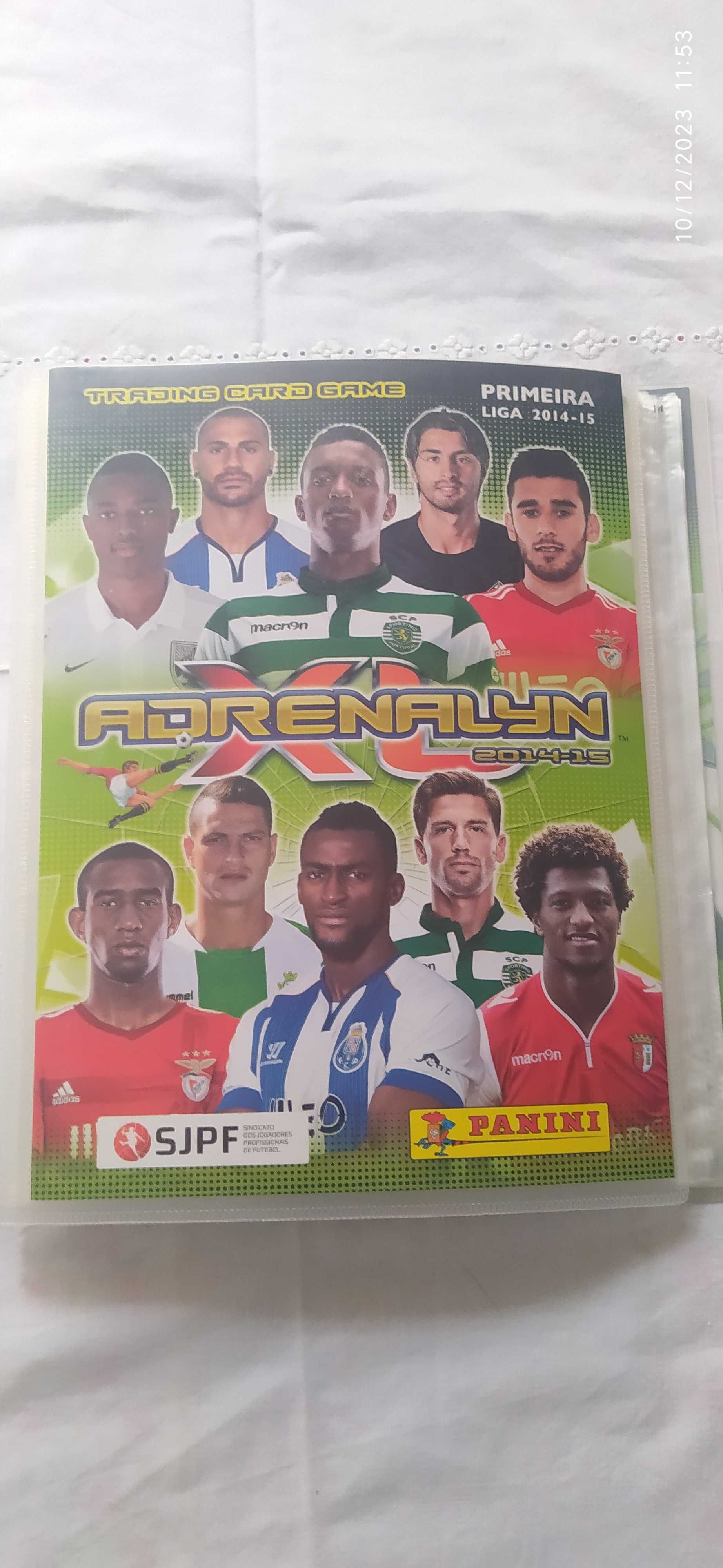 Caderneta Panini VAZIA cartas Adrenalyn XL Primeira Liga Nos 2014-15