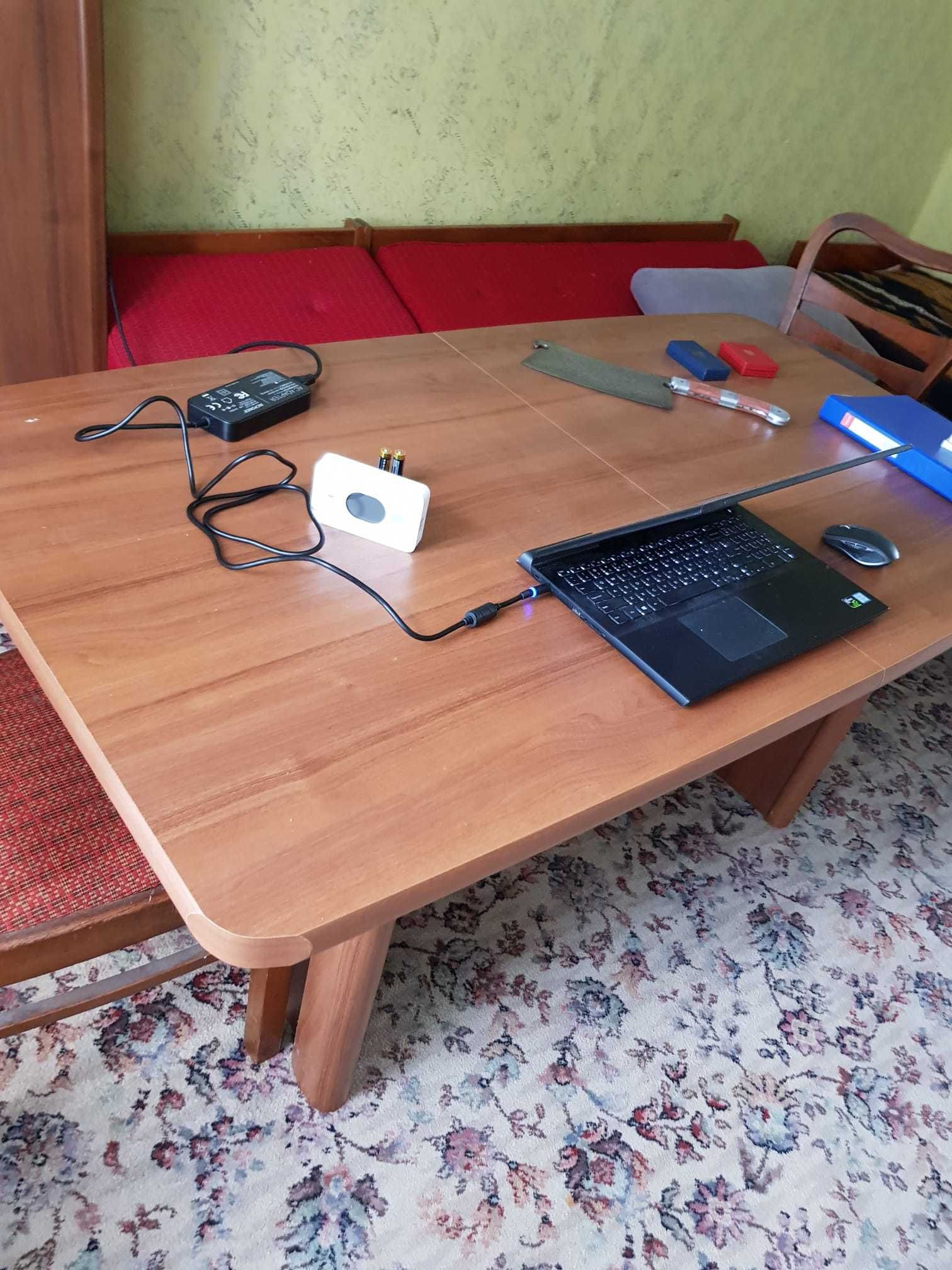 Solidny stół rozkładany 90na160 cm prosty styl stan bardzo dobry