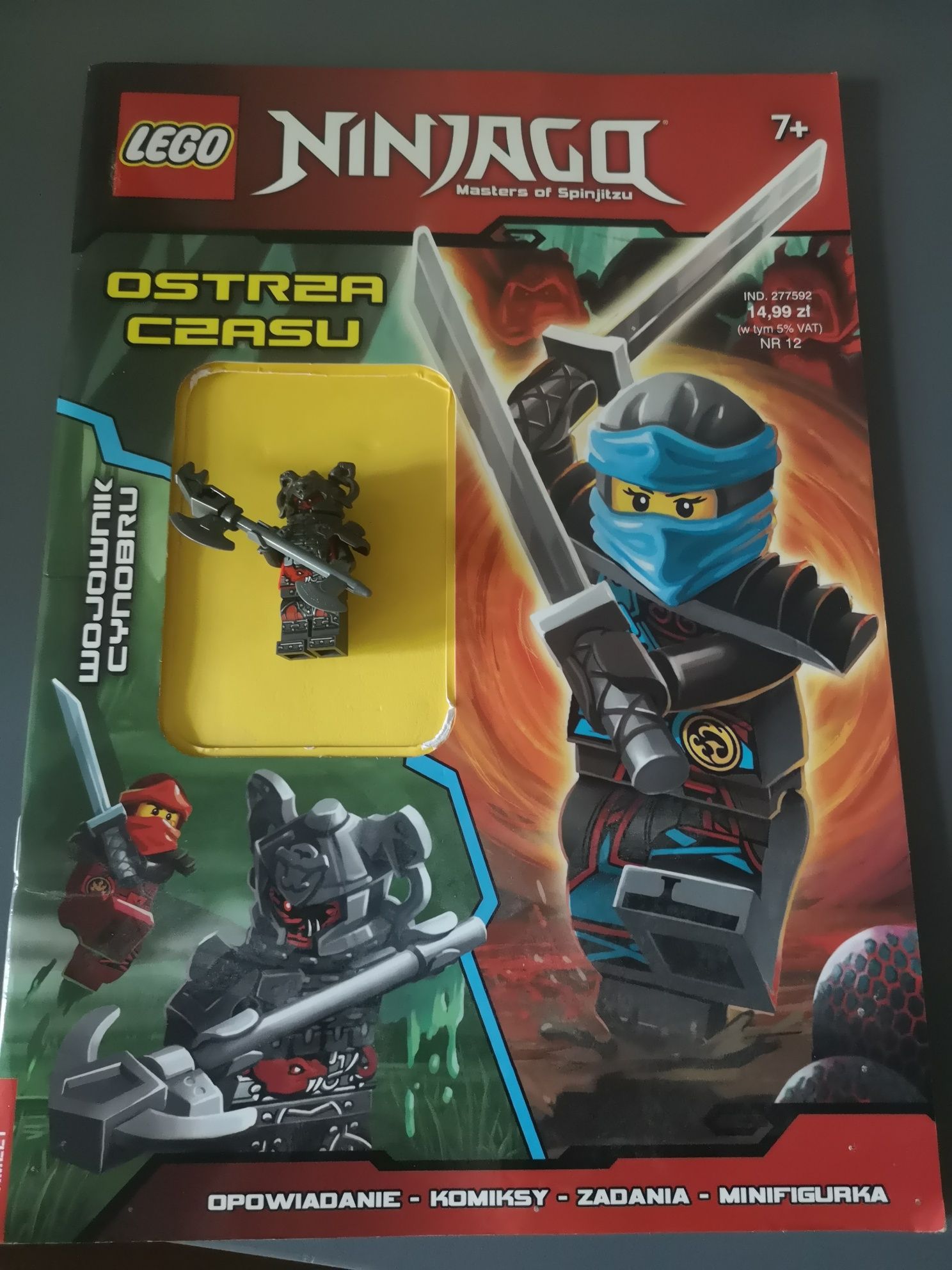 LEGO Ninjago ostrza czasu gazetka z figurką + inna gazetka ninjago