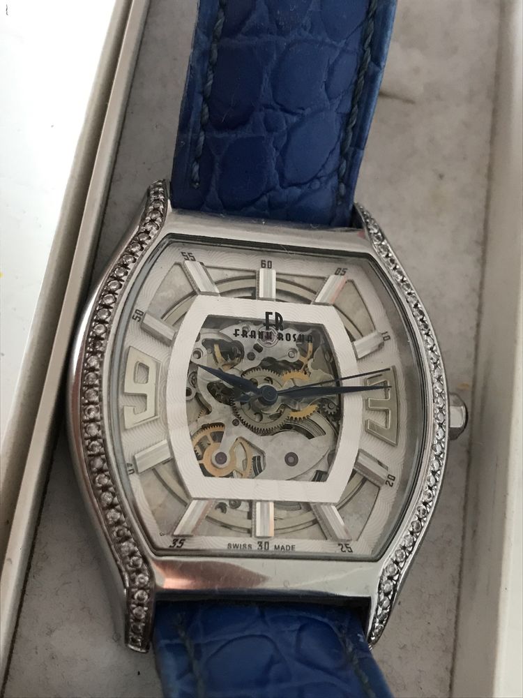 Zegarek mechaniczny Frank Rosha sprawny bardzo rzadki model piękny .