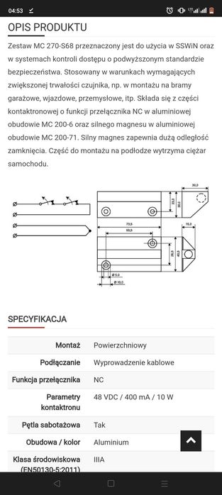 MC 270-S68 6m cable