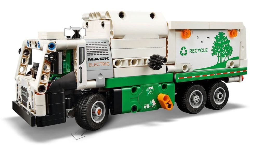 Конструктор LEGO Technic Сміттєвоз Mack® LR Electric (42167) лего