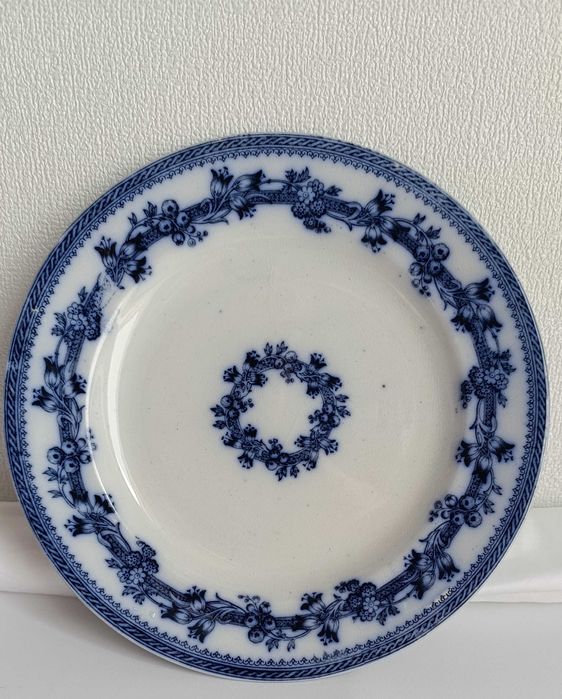 Prato Inglês Azul Borrão