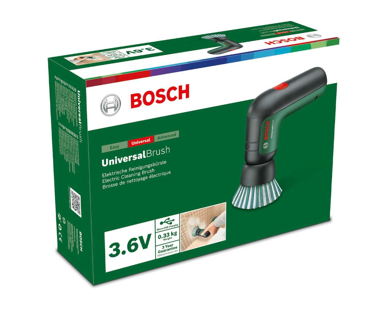 ELEKTRYCZNA Szczotka Czyszcząca Bosch 3.6V 215obr/min WODOODPORNA IPX5