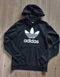 Czarna bluza z kapturem Adidas r.164