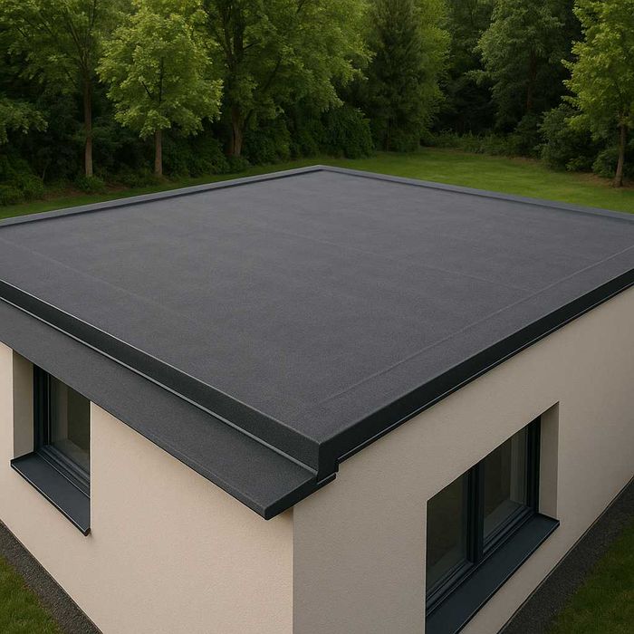 Montaż membrany Epdm Resitrix Firestone  dachy płaskie tarasy garaże