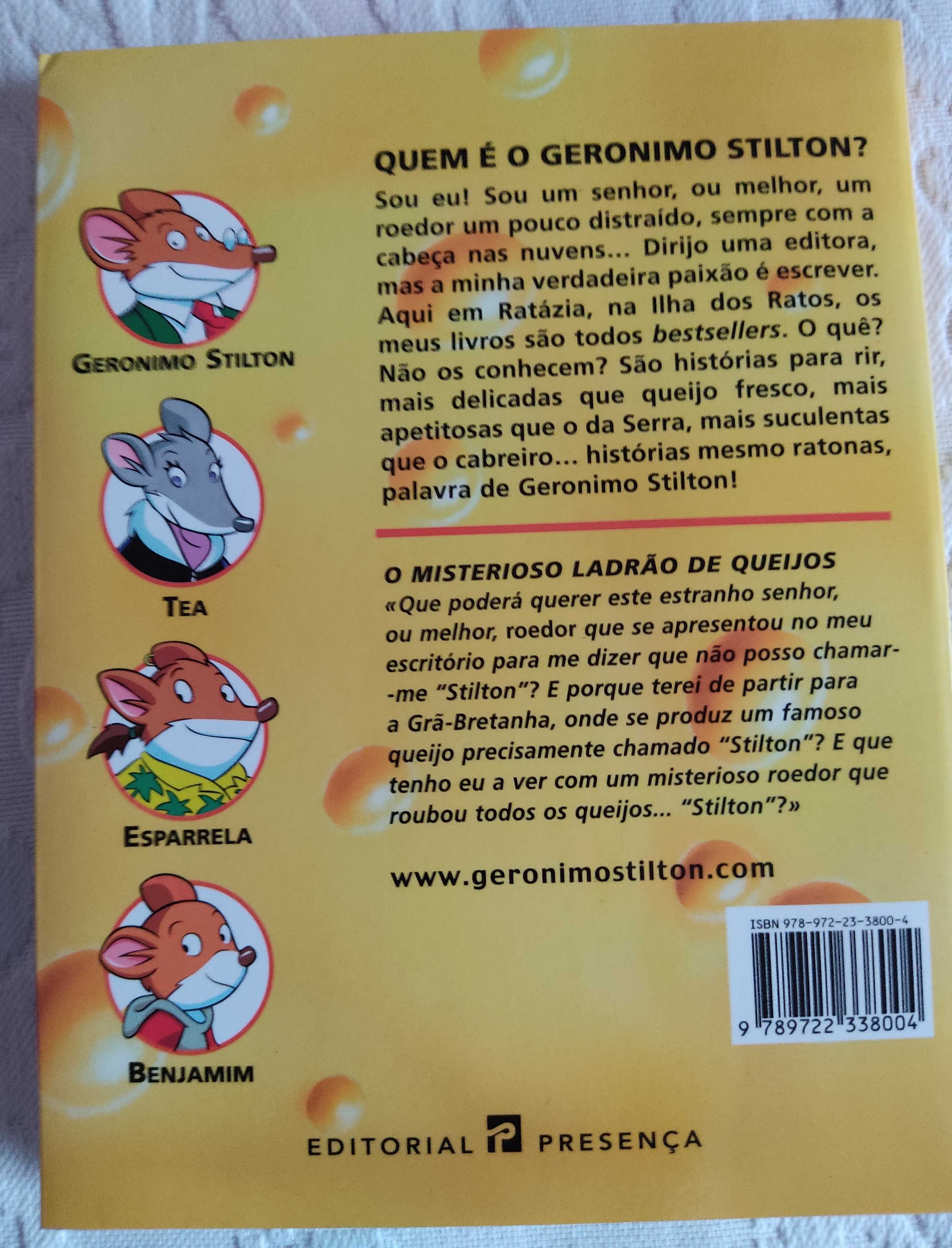 Livro - O Misterioso Ladrão de Queijos, de Geronimo Stilton