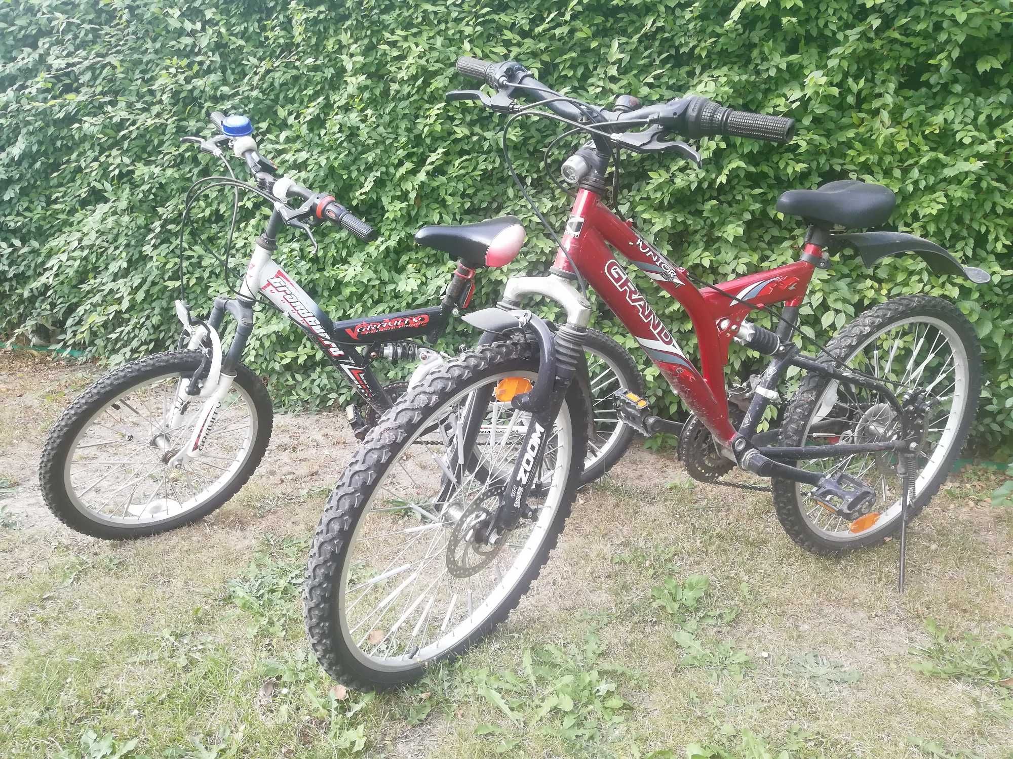 Dwa rowery dla dzieci koła 20 i 24 cale