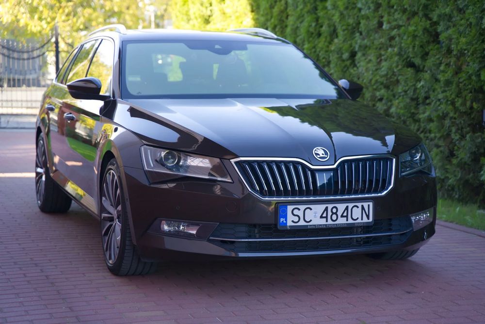 Skoda Superb L&K 2.0 DSG, 190KM, 4x4, webasto, hak, masaż, wentylacja, Salon Polska