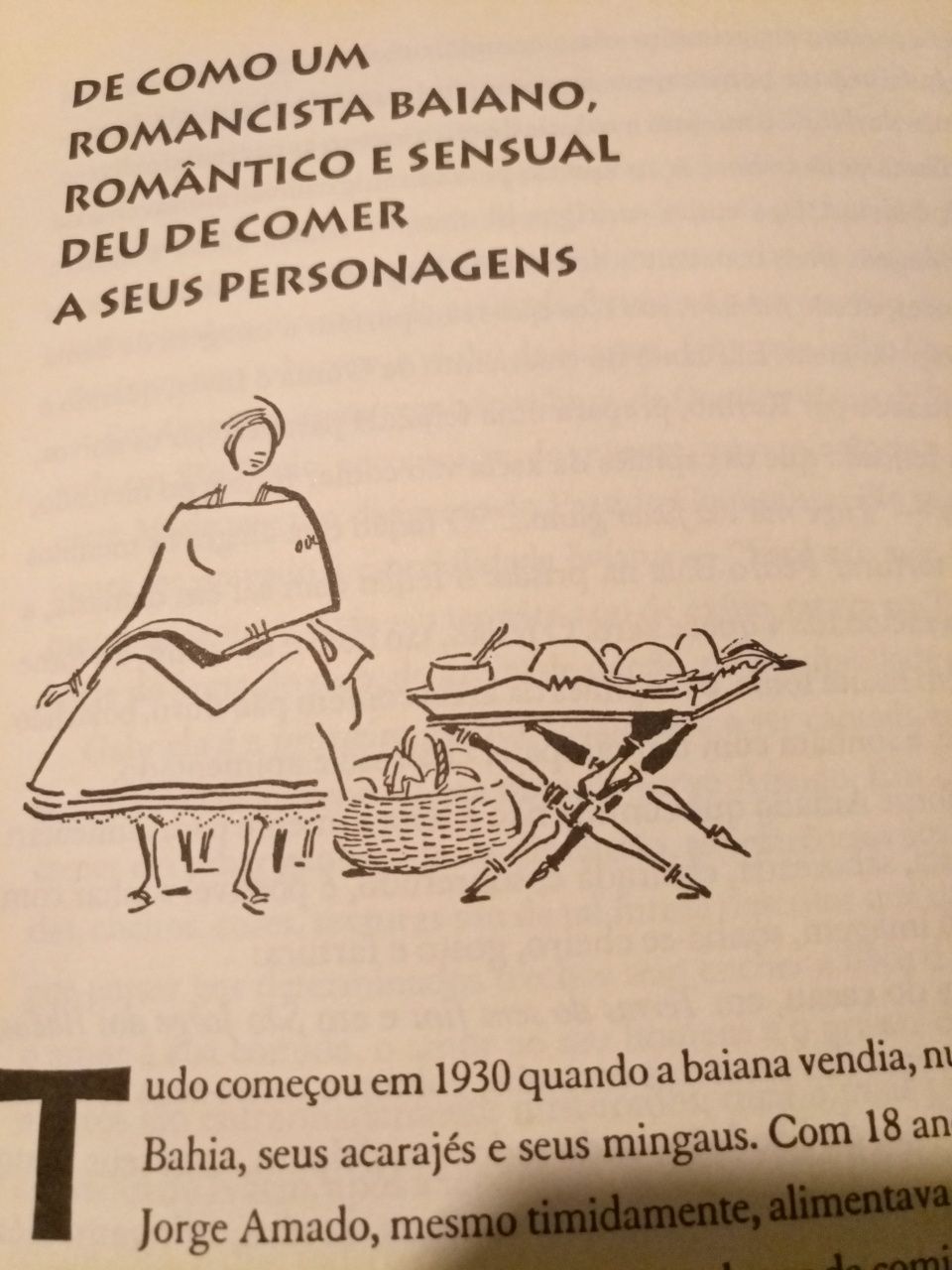 Livro "A Comida Baiana de Jorge Amado"