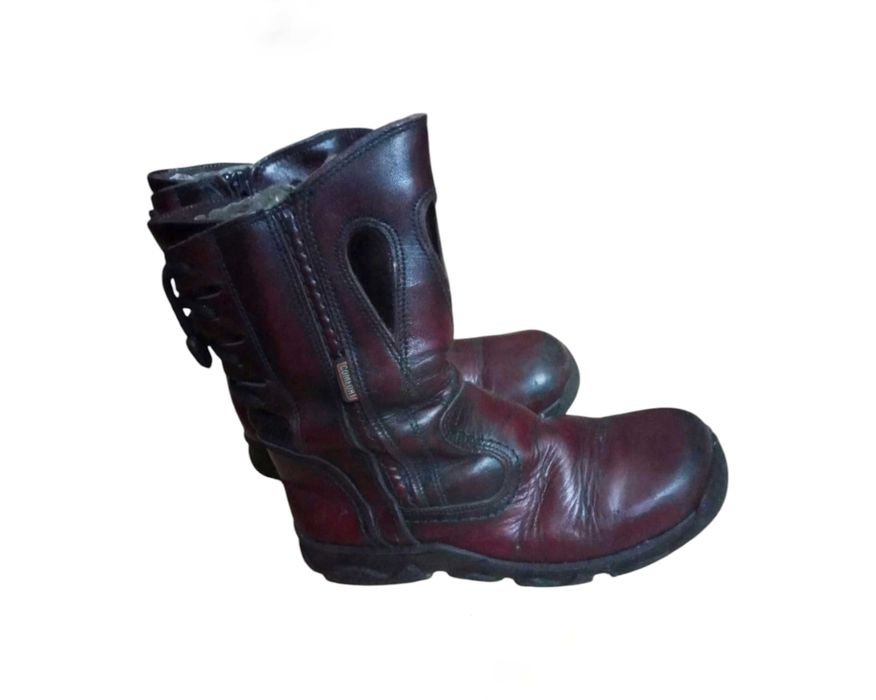 Чоботи дівочі зимові шкіряні