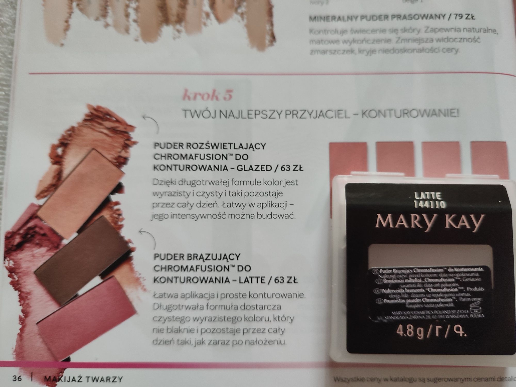 Brązer latte mary kay