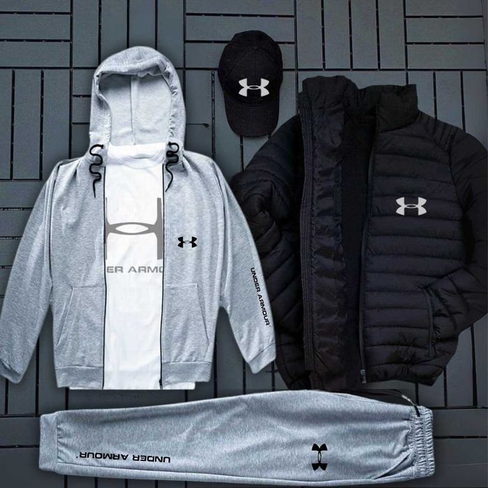 Under Armour костюм, футболка, кепка, куртка комплект 5в1 Андер кофта
