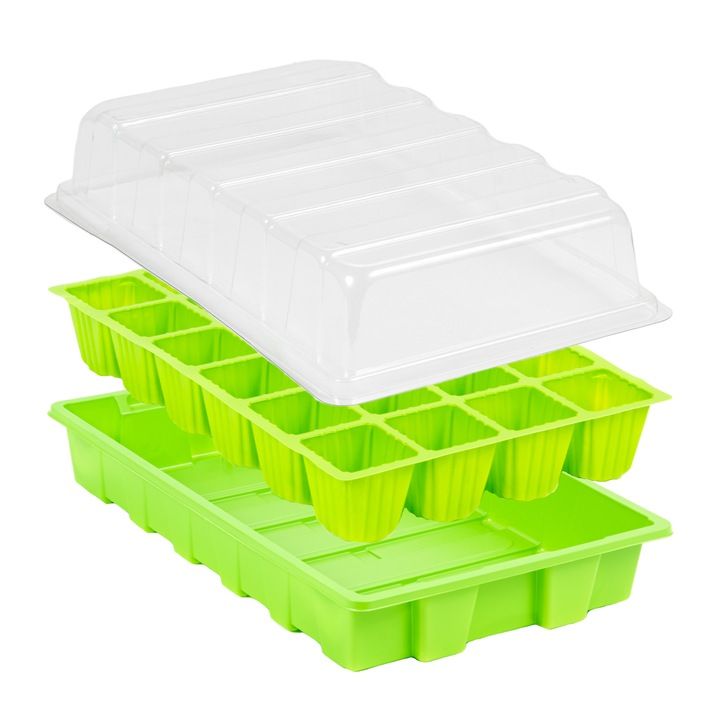 Mini Szklarnia Inspekt Do Kiełkowania Kiełkownik Rozsada 24 Komóry 5x5