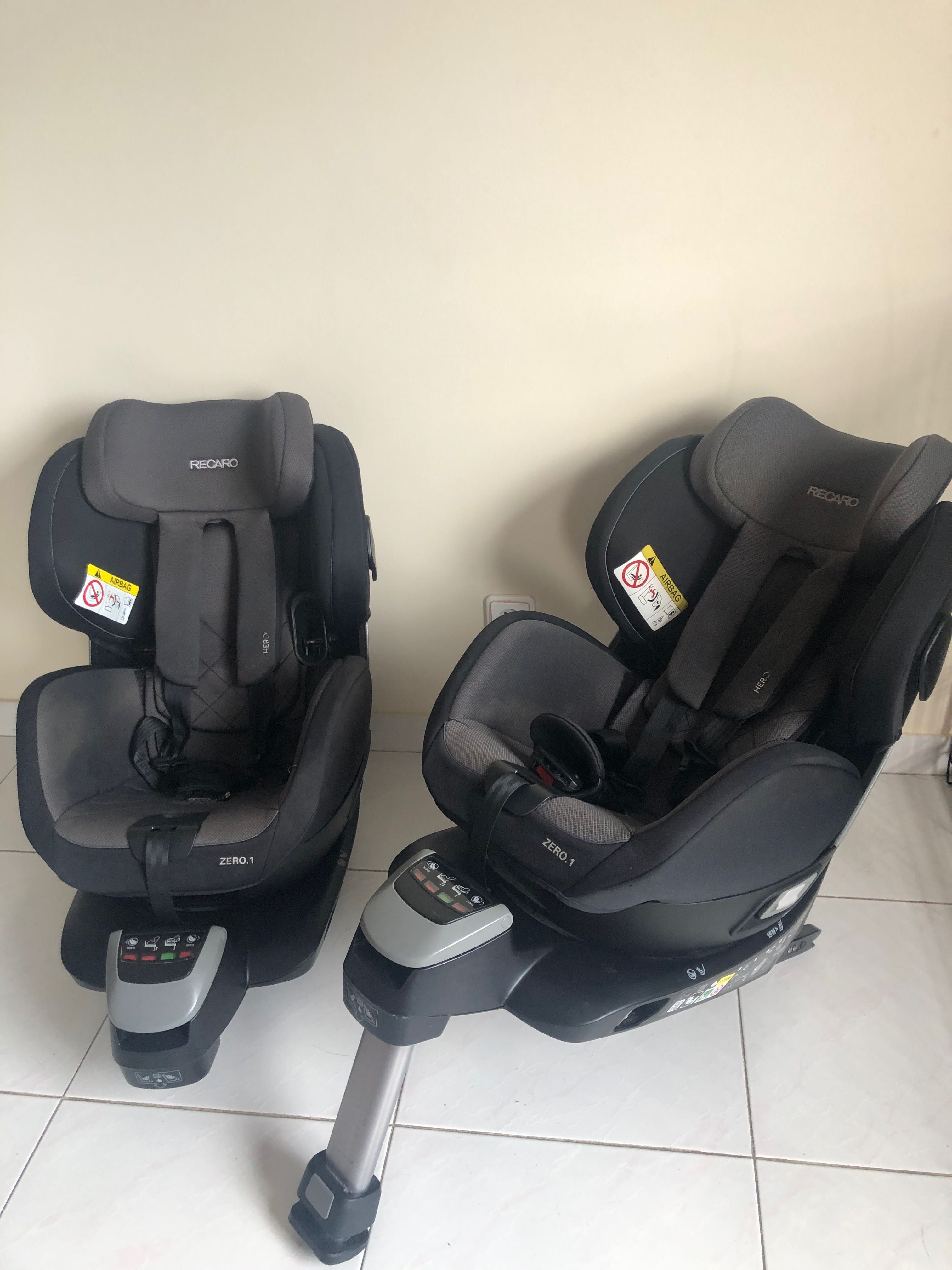 Cadeira auto Recaro zero 1 ( como novas)