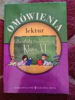 Omówienia lektur dla klasy 6 sp, opracowania, streszczenia