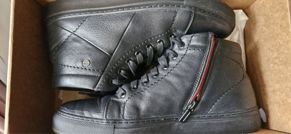 Ботинки кожа зима мужские