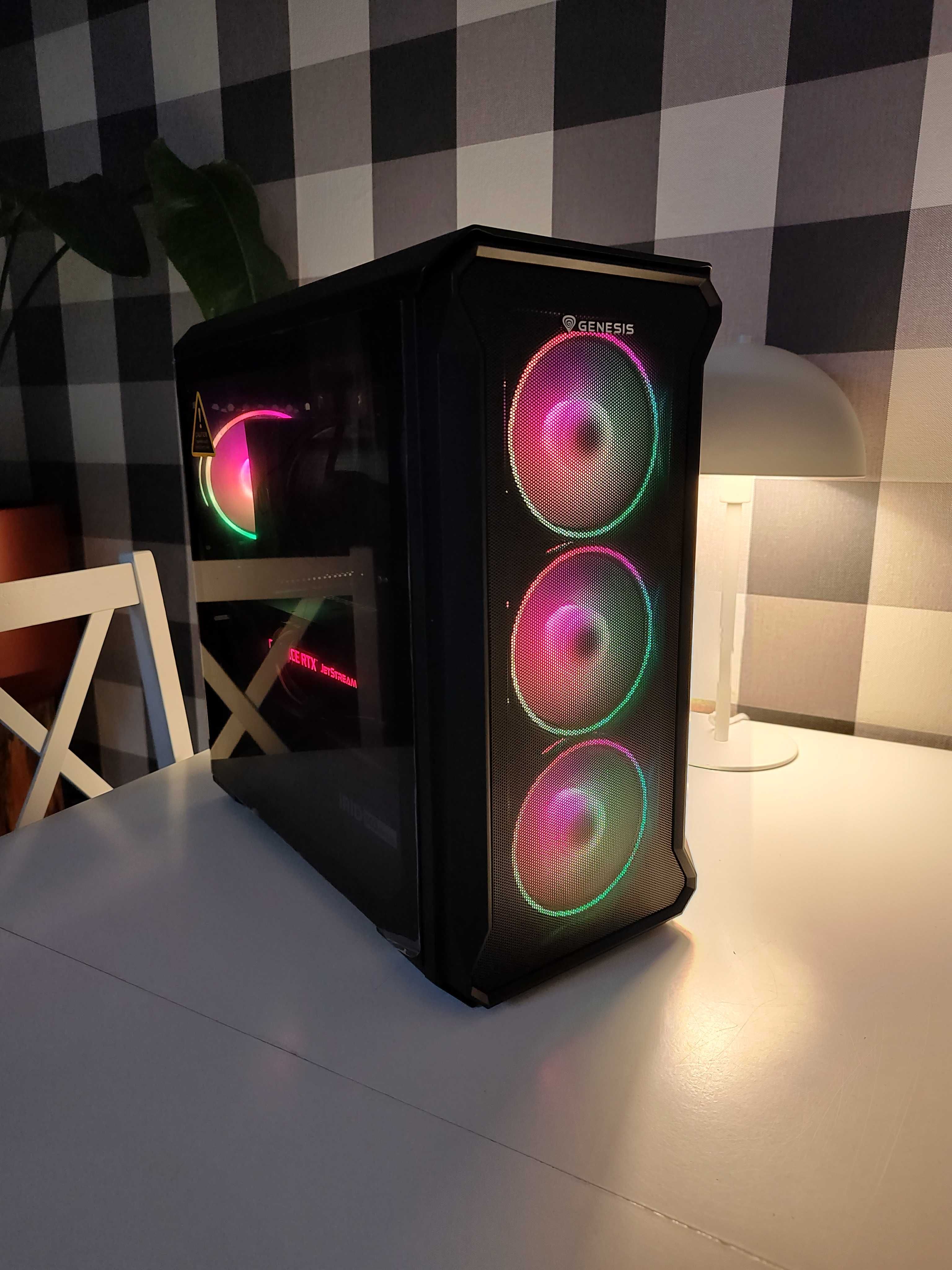 Komputer Gamingowy RX6700Xt  caly zestaw monitor mysz klawiatura win10