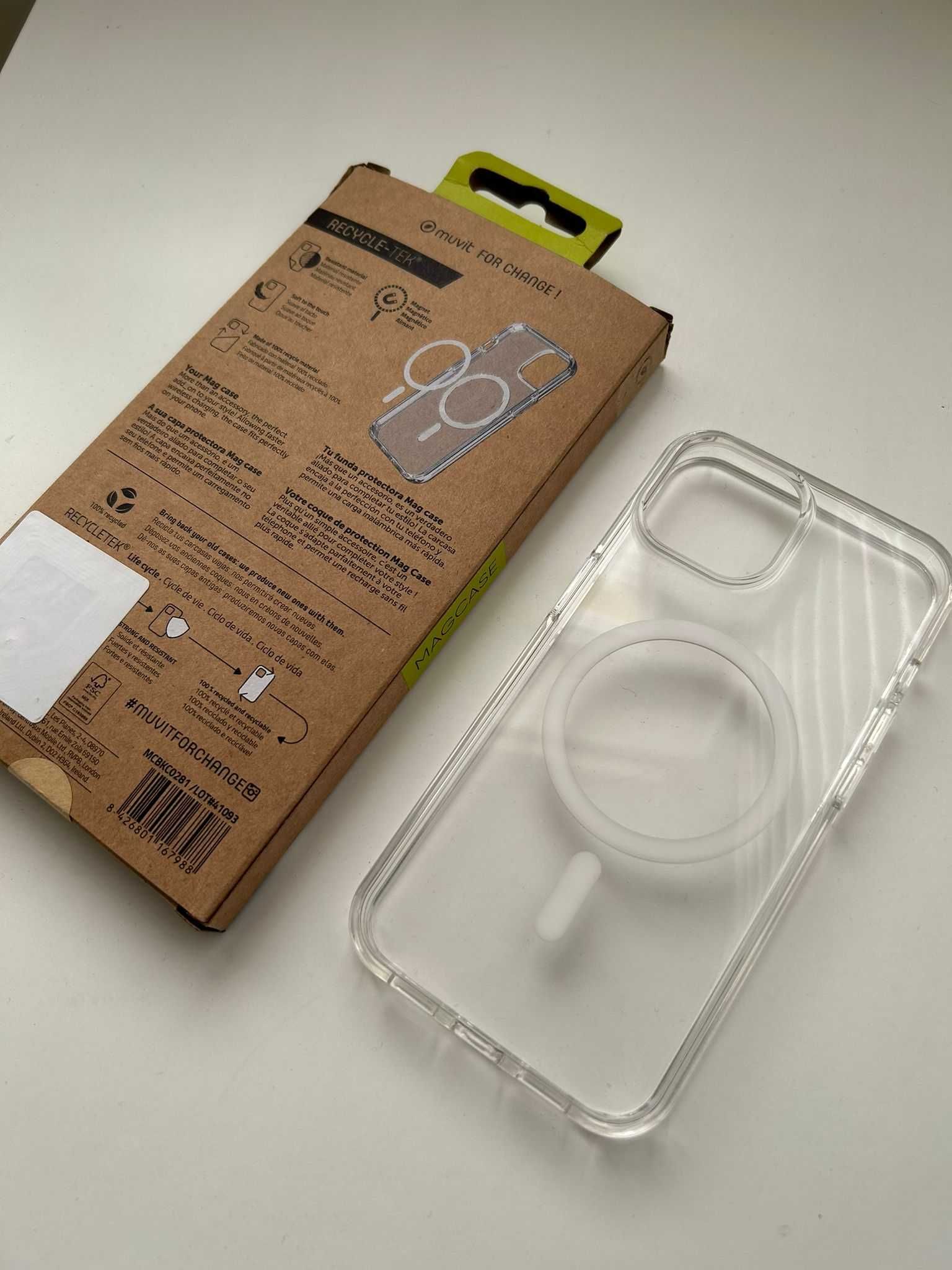 Capa iPhone 14 - eco-friendly - (caixa aberta mas NOVA)