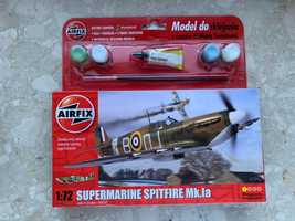 Zestaw dwóch modeli samolotów AIRFIX 1:72 Spitfire MK.1 Messerschmitt