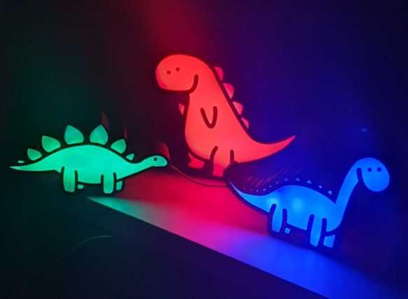 Dino Night Light - Led decorativos e presença - lightbox