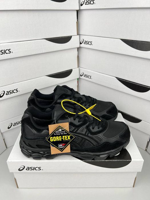 Чоловічі кросівки ASICS Gel-NYC GTX All Black чорні теплі водостійкі
