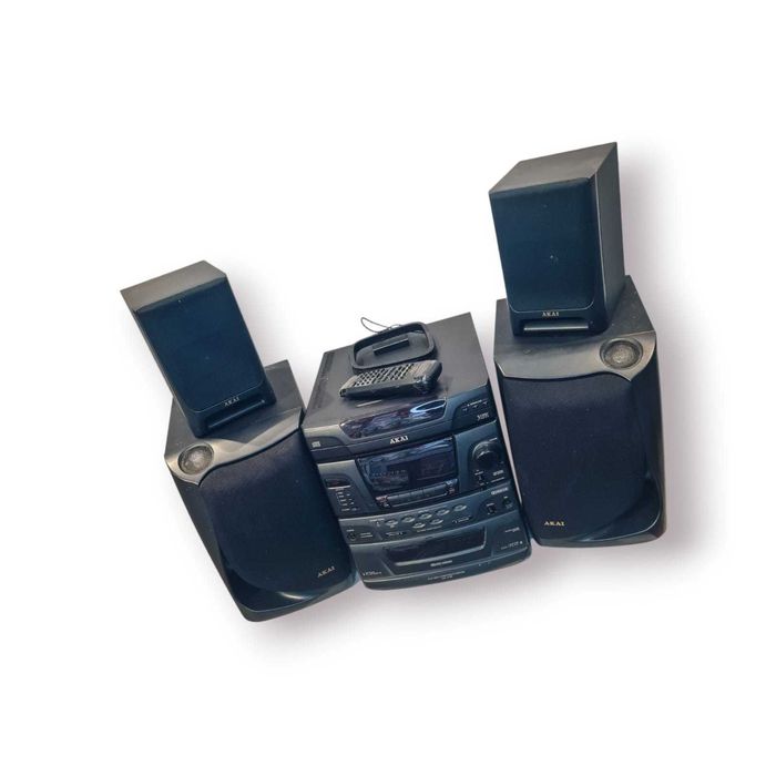 Sistema Hi-Fi Akai AC-5600 + Colunas AE-592 + Colunas SR-600 + Comando