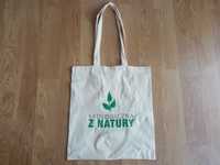 Materiałowa torba siatka na zakupy Ekologiczna z natury Nowa