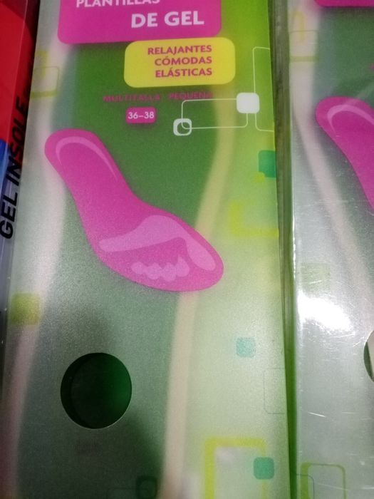 Palmilhas de gel conforto