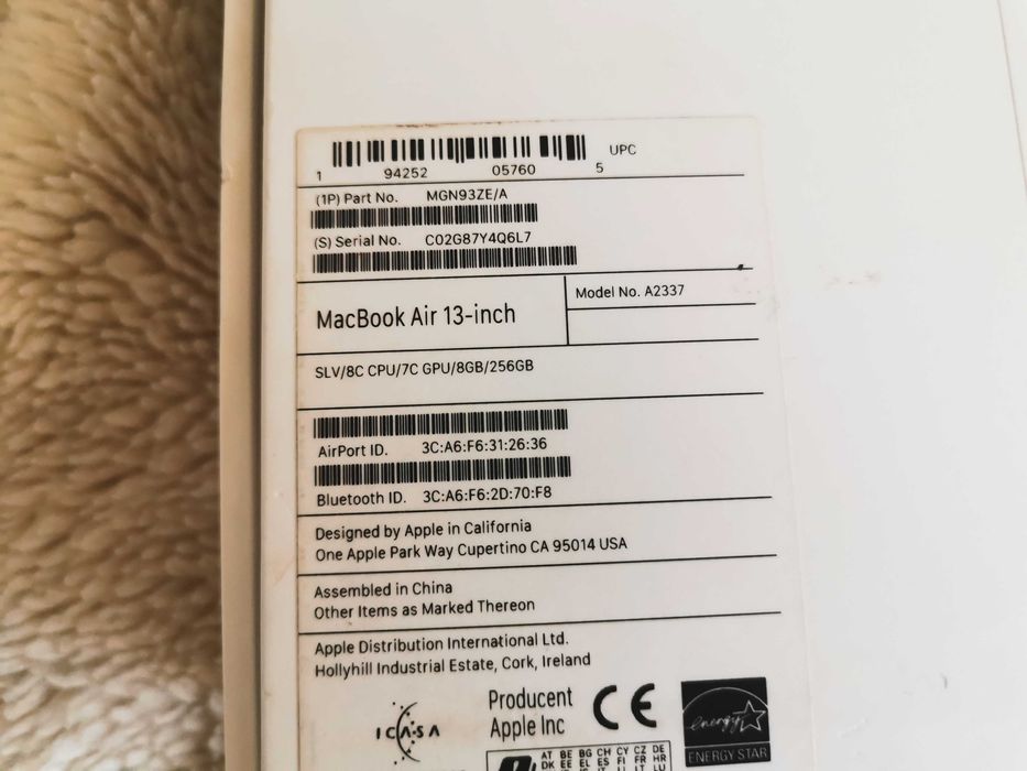 laptop MacBook Air m1 jak nowy