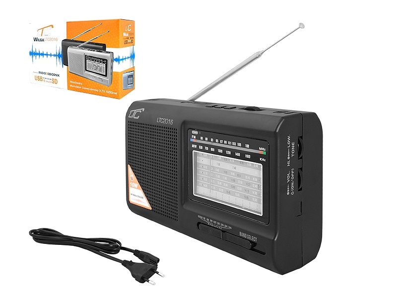 Radio WILGA LTC 2016 USB z akumulatorem, Komis Jasło Czackiego