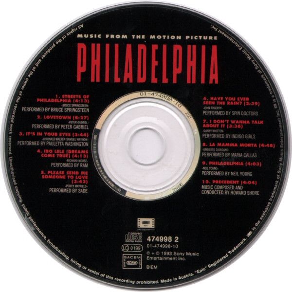 Various - Philadelphia (Music From The Motion Picture) [Soundtrack]