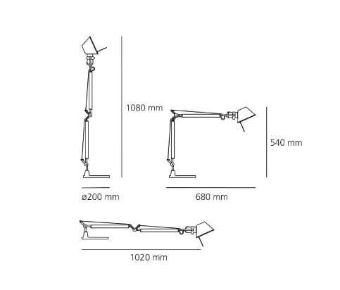 Настільна лампа Artemide Tolomeo ІТАЛІЯ