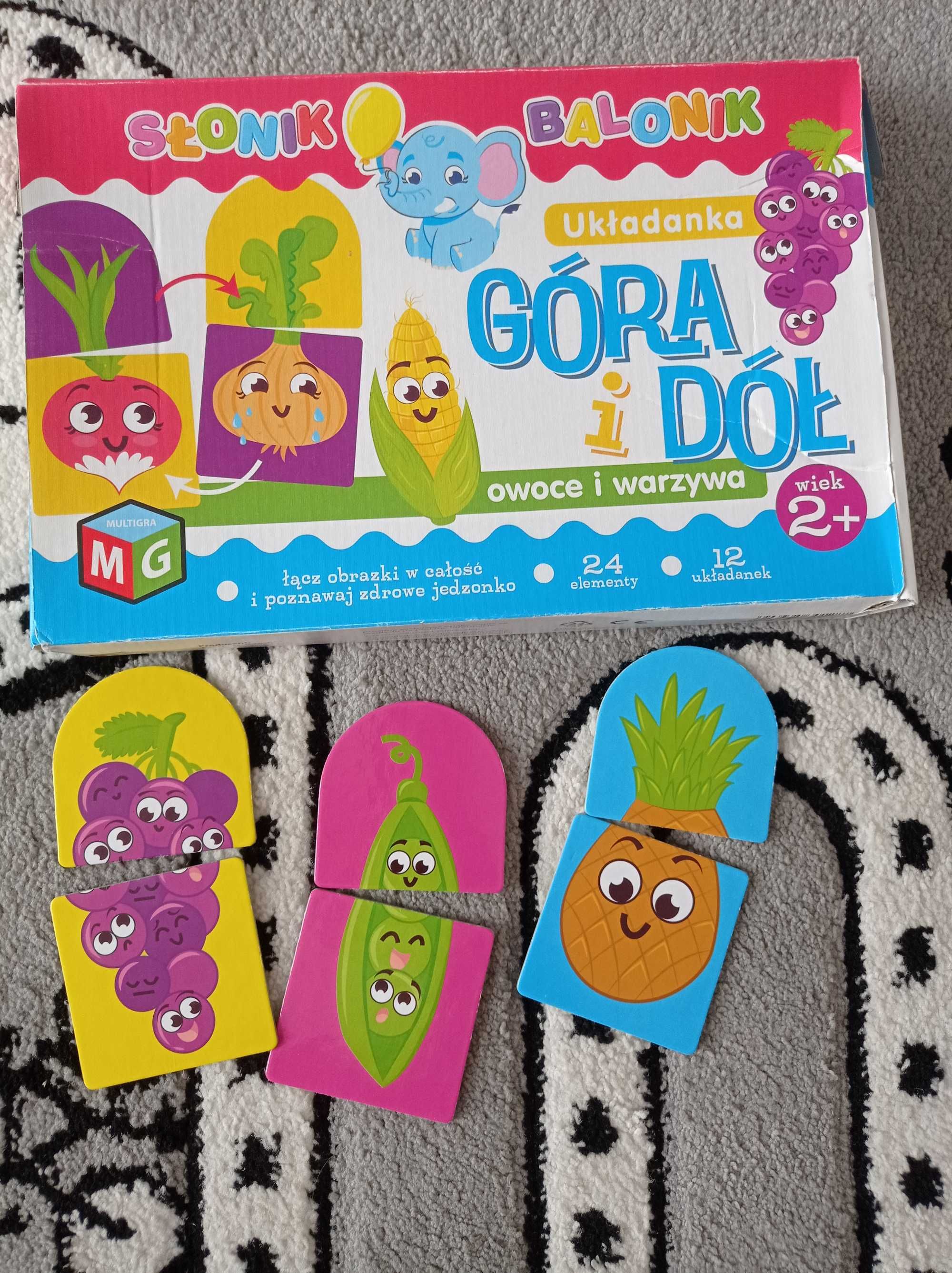 Układanki i puzzle dla dzieci 1-2 lat