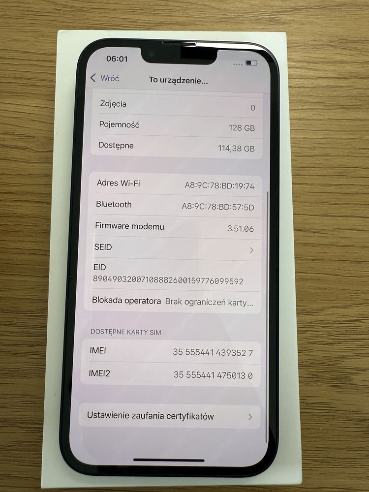 Iphone 14 128GB Bateria 89% Etui Gratis Gwarancja!
