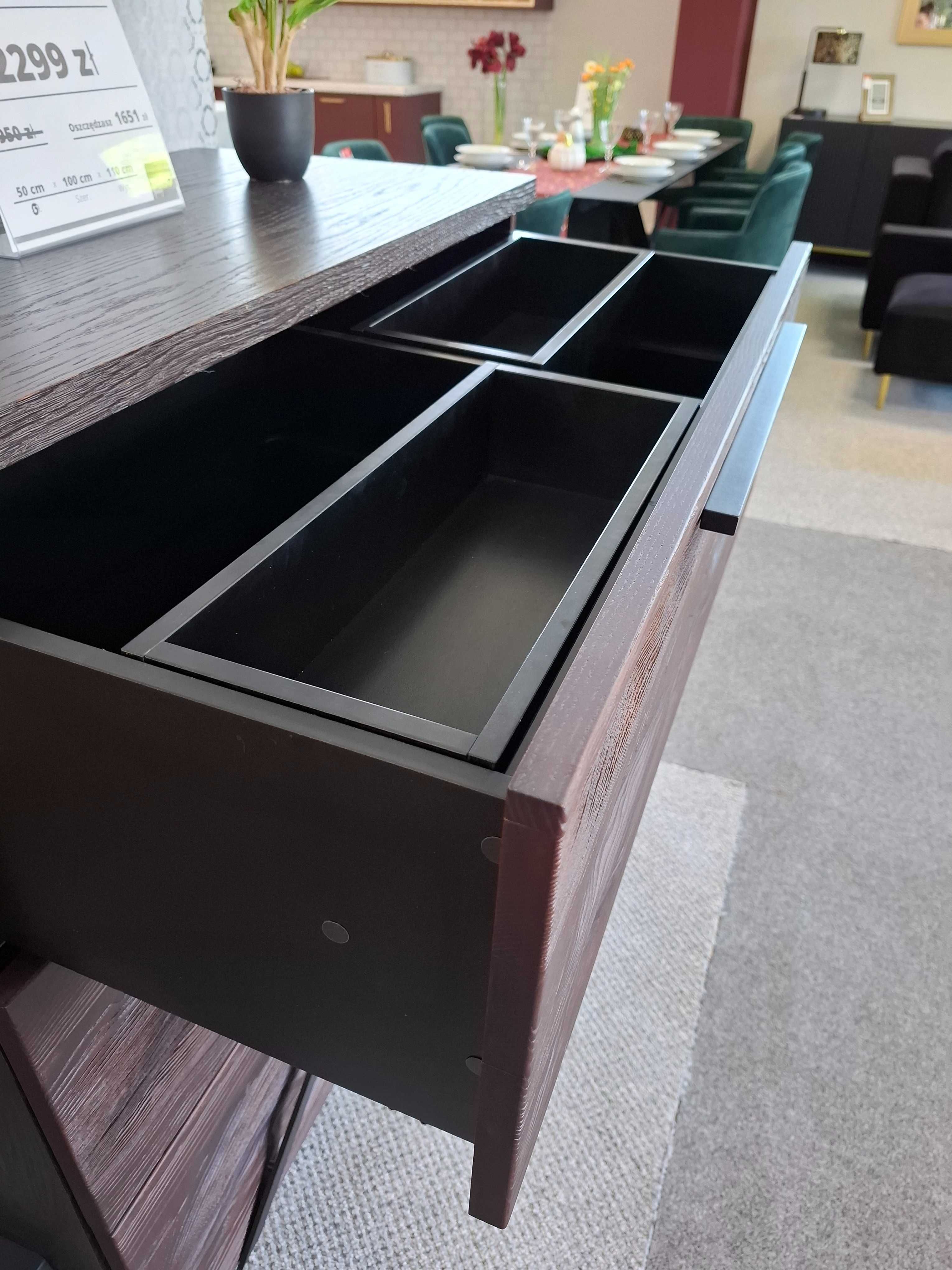 Komoda PIK front z litego drewna MEBIN
