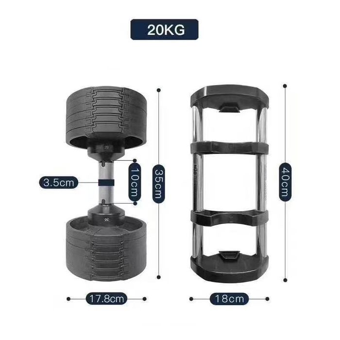 Hantle MASTER Spin jedną ręką regulowane 2 - 20 kg