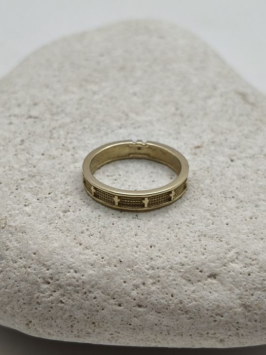 Złoty Pierścionek Różaniec R.10 Pr.585 Nowy Zapraszamy