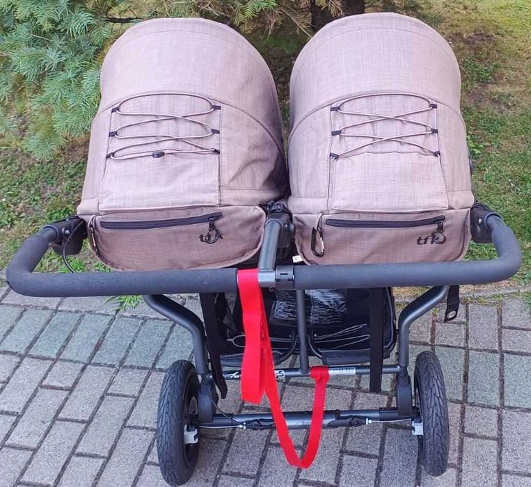 Wózek bliźniaczy TFK Adventure podwójny twin + gratis